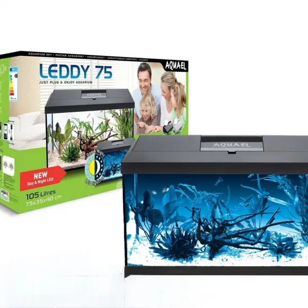 Аквариум LEDDY SET PLUS 75 DN 2.0 черный (105 л) купить в Минске