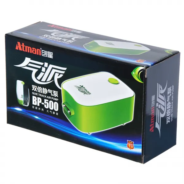 Компрессор Atman BP-500 ультратихий, 240 л/ч, двухканальный купить в Минске