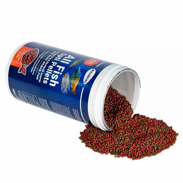 Корм для аквариумных рыбок Anubias All Fish Opti Pellets гранулы 2мм, 1000мл (400г) купить в Минске